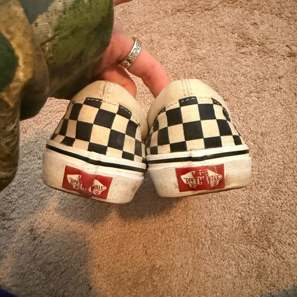 Vans Black and White Checkerboard Slip-Ons - Picture 5 of 7